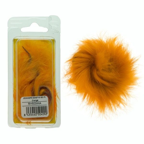 1 X Mouche De Peche Streamer Zonker Orange H8/10/12 Alevin White Fly Tying - Foto 9
